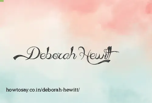 Deborah Hewitt