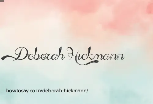 Deborah Hickmann