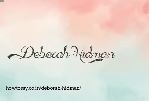 Deborah Hidman