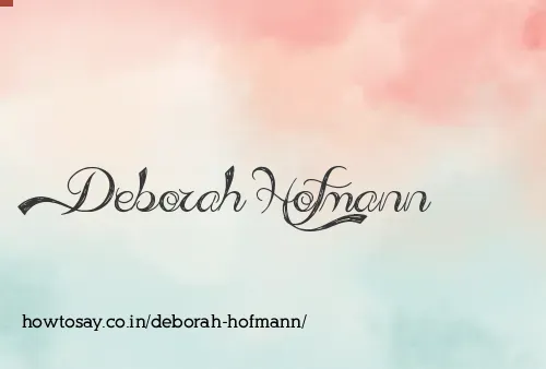 Deborah Hofmann