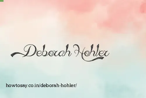 Deborah Hohler