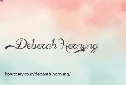 Deborah Hornung