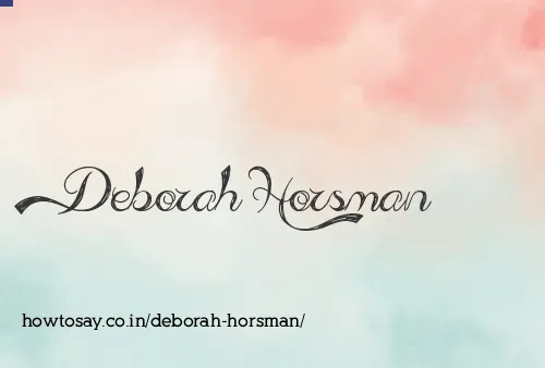 Deborah Horsman