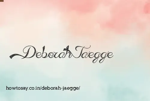 Deborah Jaegge