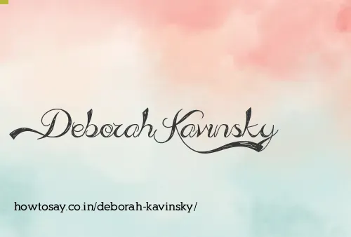 Deborah Kavinsky