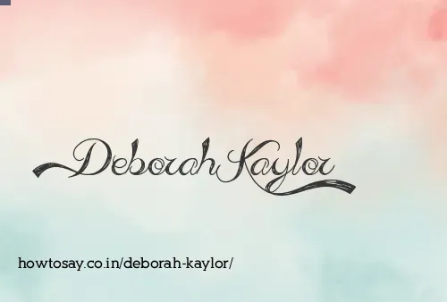 Deborah Kaylor