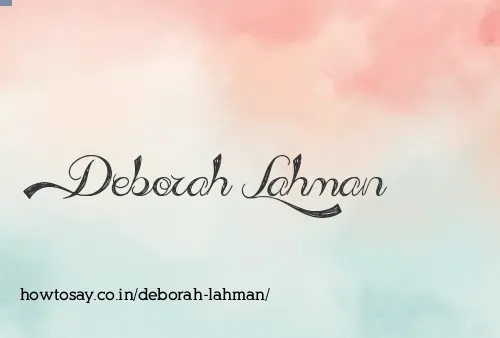 Deborah Lahman
