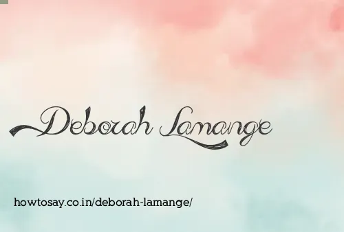 Deborah Lamange
