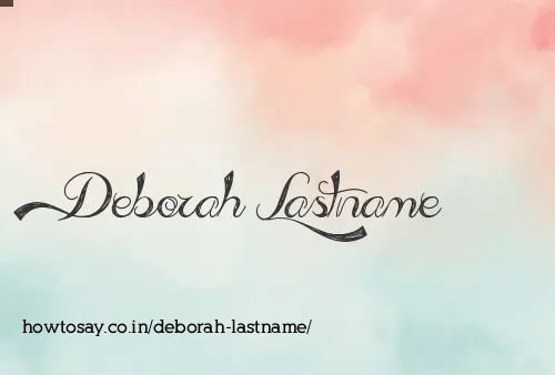 Deborah Lastname