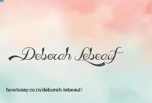 Deborah Lebeauf