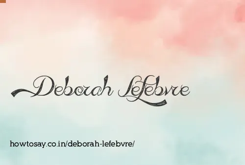 Deborah Lefebvre