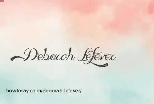 Deborah Lefever