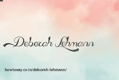 Deborah Lehmann