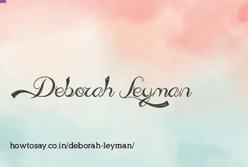 Deborah Leyman