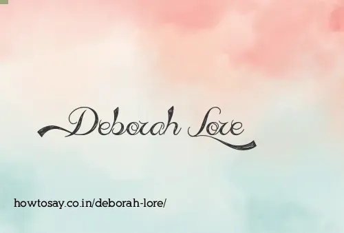 Deborah Lore