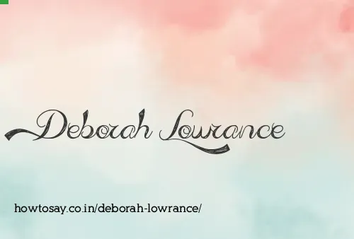 Deborah Lowrance