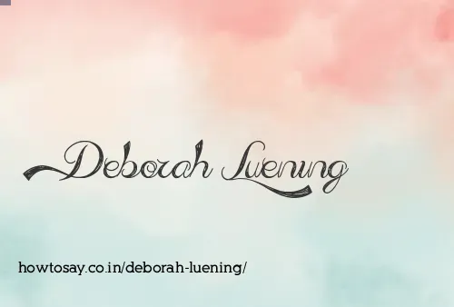 Deborah Luening