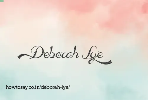 Deborah Lye