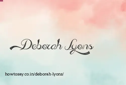 Deborah Lyons