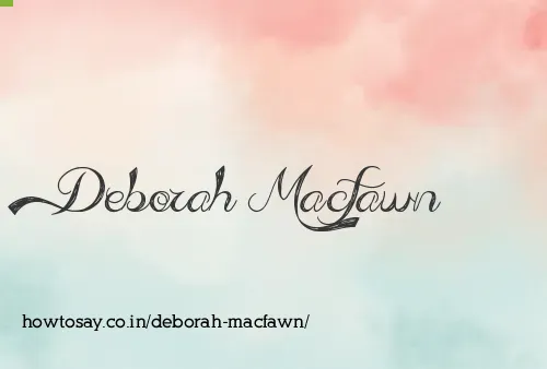 Deborah Macfawn