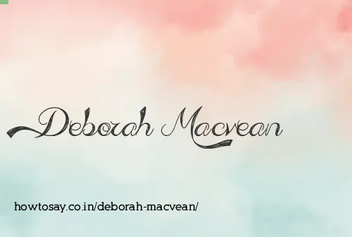Deborah Macvean