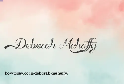 Deborah Mahaffy