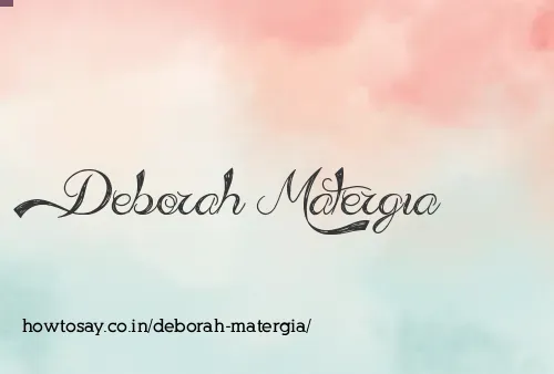 Deborah Matergia