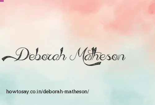 Deborah Matheson
