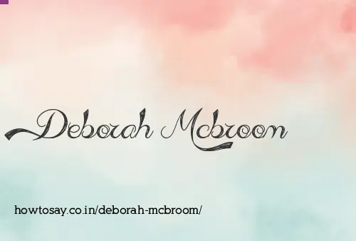 Deborah Mcbroom