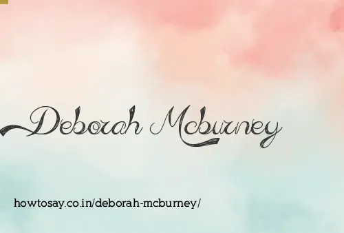 Deborah Mcburney