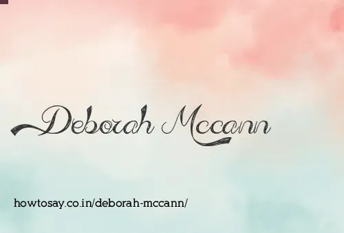 Deborah Mccann