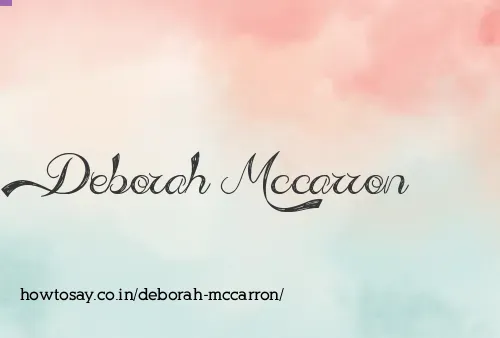 Deborah Mccarron