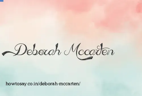 Deborah Mccarten