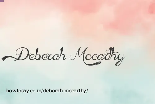 Deborah Mccarthy