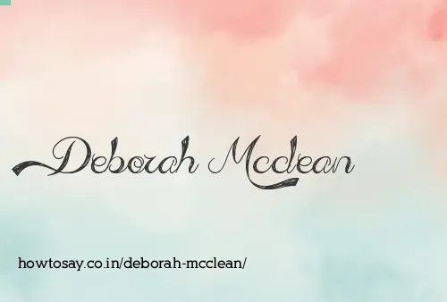 Deborah Mcclean