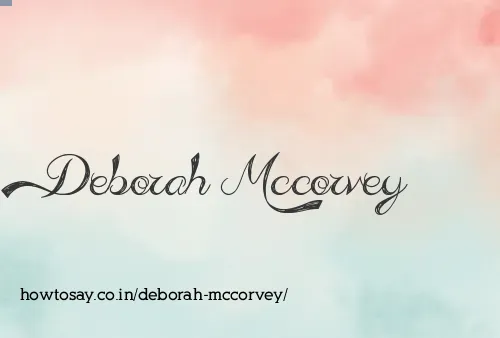 Deborah Mccorvey