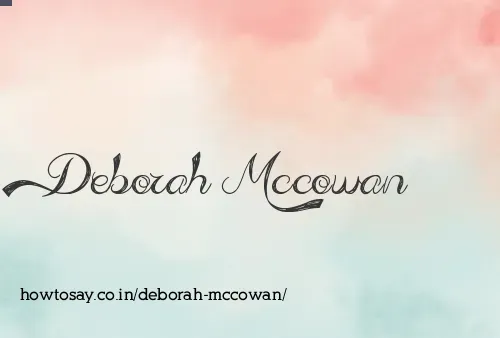 Deborah Mccowan