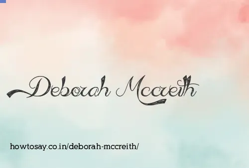 Deborah Mccreith