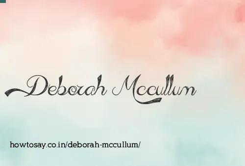 Deborah Mccullum