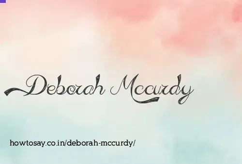 Deborah Mccurdy