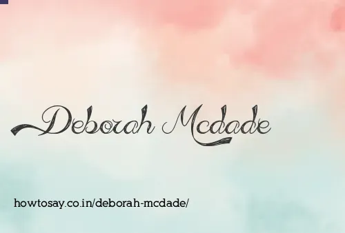 Deborah Mcdade