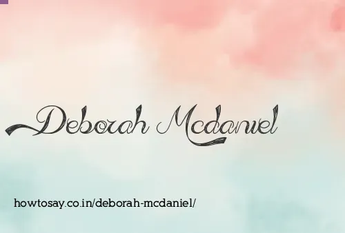 Deborah Mcdaniel