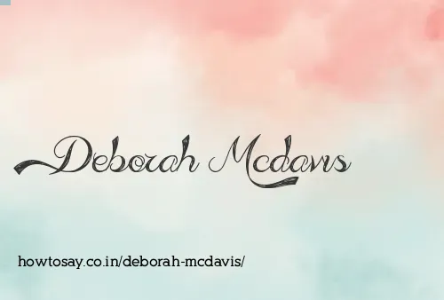 Deborah Mcdavis