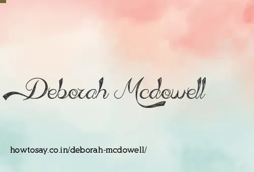 Deborah Mcdowell