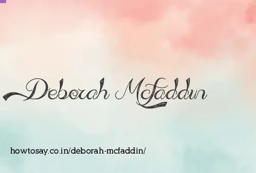 Deborah Mcfaddin