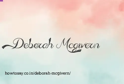 Deborah Mcgivern