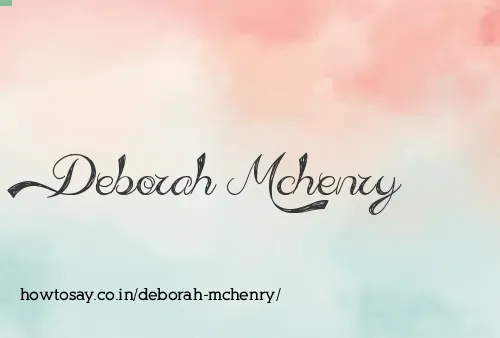 Deborah Mchenry