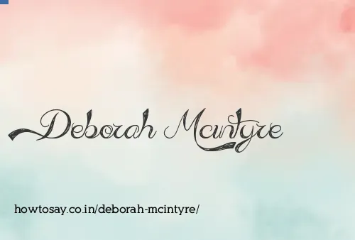 Deborah Mcintyre