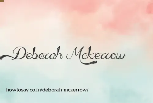 Deborah Mckerrow