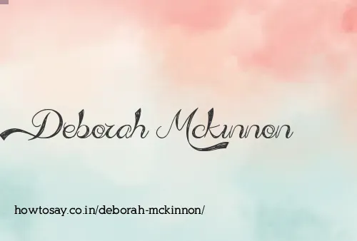Deborah Mckinnon